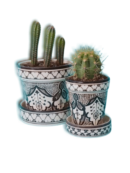Hand-Painted Moroccan Flower Pot (Multiple Sizes)