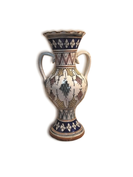 Handmade Ceramic Amphora Vase with Handles