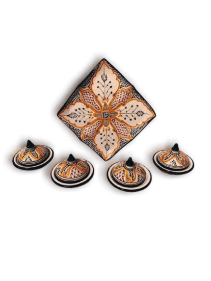 Handmade Organizer Set - Yellow & Black Floral